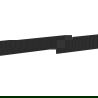 Mexen Rivel predná časť ryhovaná pre telo skrinky do kúpeľne 160 x 20 cm, čierny mat - 91A20-1600-235-1-71
