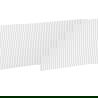 Mexen Rivel predná časť rebrovaná pre skrinku do kúpeľne 90 x 43,5 cm, biely mat - 91A20-0900-470-1-01