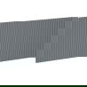 Mexen Rivel predný panel ryhovaný pre skrinkový korpus do kúpeľne 100 x 43,5 cm, grafit mat - 91A20-1000-470-1-66