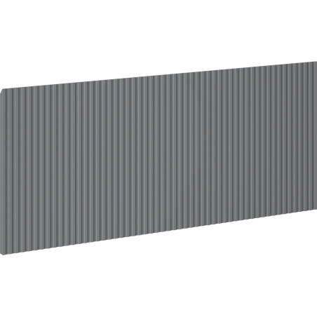 Mexen Rivel čelná plocha drážkovaná pre telo kúpeľňovej skrinky 120 x 43,5 cm, grafit mat - 91A20-1200-470-1-66