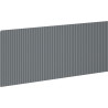 Mexen Rivel čelná plocha drážkovaná pre telo kúpeľňovej skrinky 120 x 43,5 cm, grafit mat - 91A20-1200-470-1-66