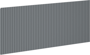 Mexen Rivel čelná plocha drážkovaná pre telo kúpeľňovej skrinky 120 x 43,5 cm, grafit mat - 91A20-1200-470-1-66