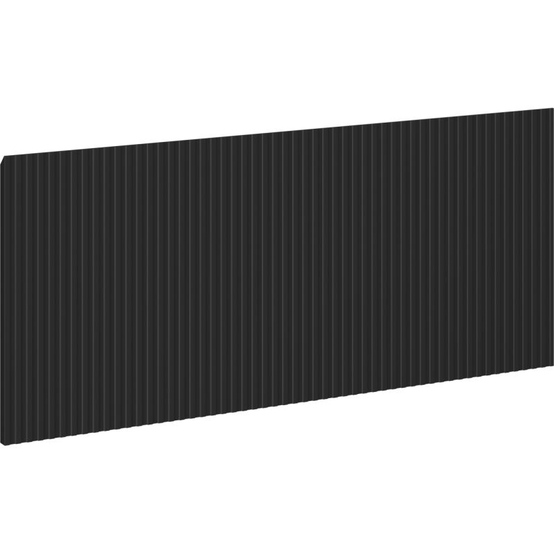 Mexen Rivel predná časť ryhovaná do korpusu kúpeľňovej skrinky 80 x 43,5 cm, čierna matná - 91A20-0800-470-1-71