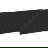 Mexen Rivel predný ryhovaný panel pre telo kúpeľňovej skrinky 120 x 43,5 cm, čierny mat - 91A20-1200-470-1-71