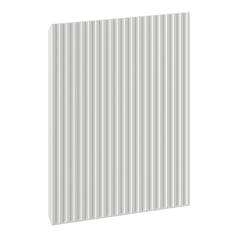 Mexen Rivel čelný panel ryhovaný pre skrinku do kúpeľne 45 x 43,5 cm, sivý mat - 91A21-0450-470-1-62