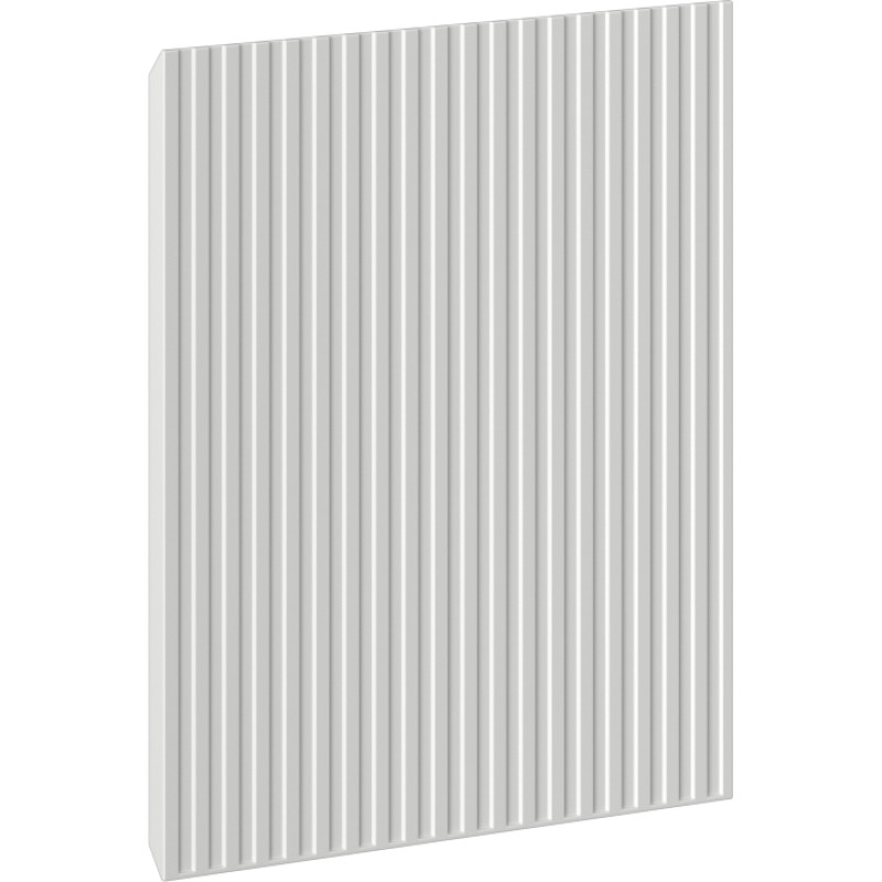Mexen Rivel predná časť ryhovaná na korpus kúpeľňovej skrinky 45 x 43,5 cm, sivý mat - 91A21-0450-470-1-62
