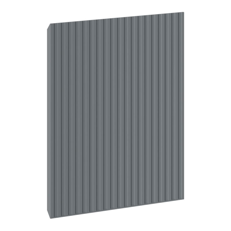 Mexen Rivel predná ryhovaná do korpusu skrinky kúpeľňovej 30 x 43,5 cm, grafit mat - 91A21-0300-470-1-66
