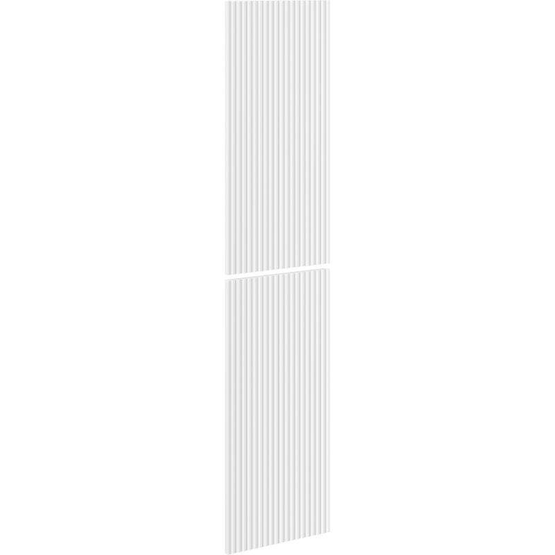 Mexen Rivel čelo ryhované pre telo kúpeľňovej skrinky 35 x 80 cm (2 ks), biela matná - 91A21-1600-300-2-01
