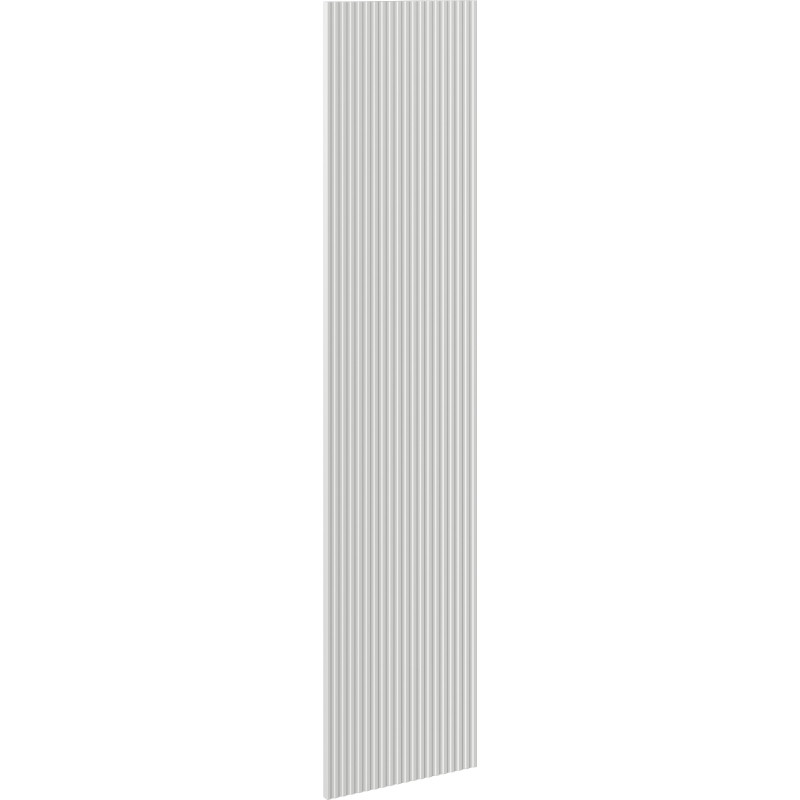 Mexen Rivel predná strana ryhovaná pre skrinku skrinky 35 x 160 cm, sivý mat - 91A21-1600-300-1-62