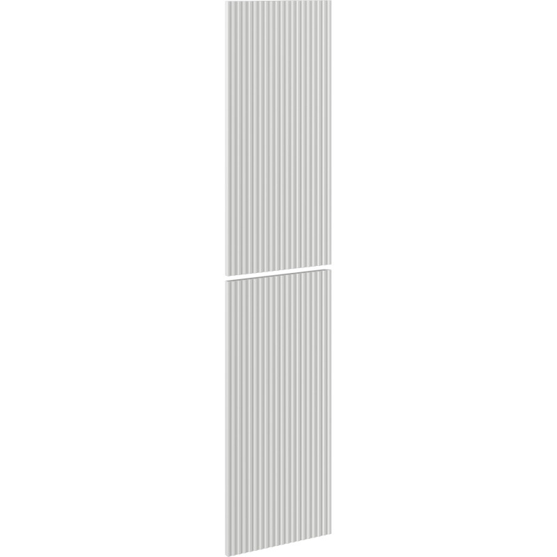 Mexen Rivel predná strana drážkovaná pre korpus kúpeľňovej skrinky 35 x 80 cm (2 ks), sivý mat - 91A21-1600-300-2-62