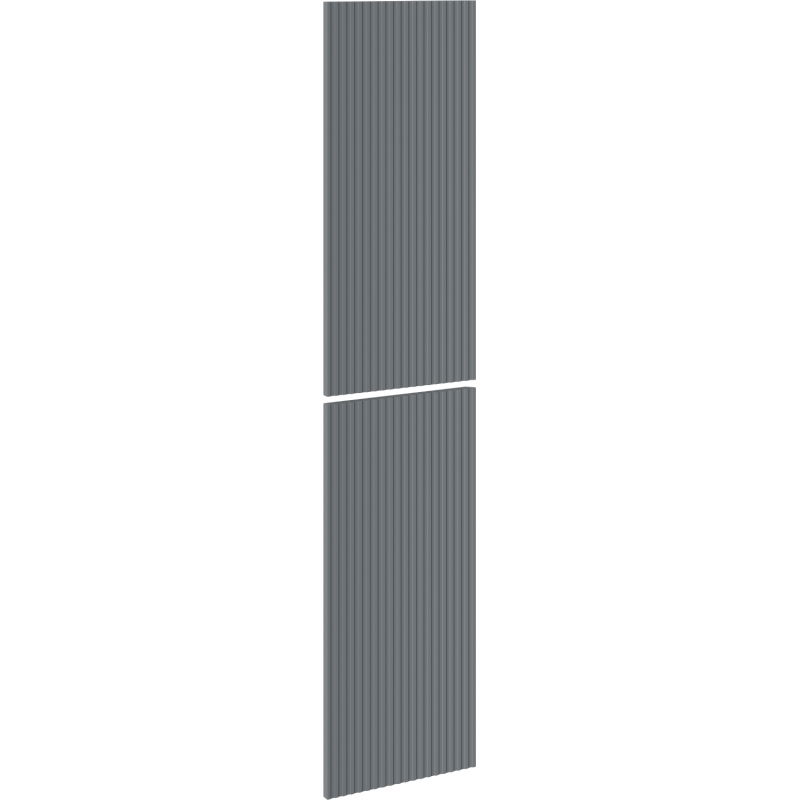 Mexen Rivel predné ryhované pre korpus kúpeľňovej skrinky 35 x 80 cm (2 ks), grafit mat - 91A21-1600-300-2-66
