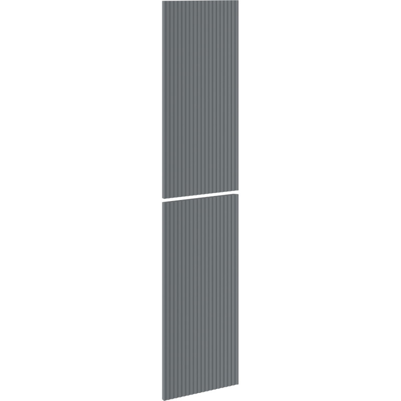 Mexen Rivel vlnitý front pre korpus kúpeľňovej skrinky 35 x 80 cm (2 ks), grafit mat - 91A21-1600-300-2-66