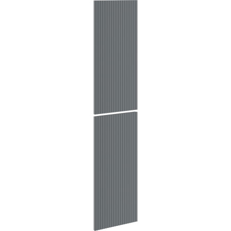 Mexen Rivel vlnitý front pre korpus kúpeľňovej skrinky 35 x 80 cm (2 ks), grafit mat - 91A21-1600-300-2-66