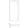 Mexen Rivel vlnitý front pre korpus kúpeľňovej skrinky 35 x 80 cm (2 ks), grafit mat - 91A21-1600-300-2-66