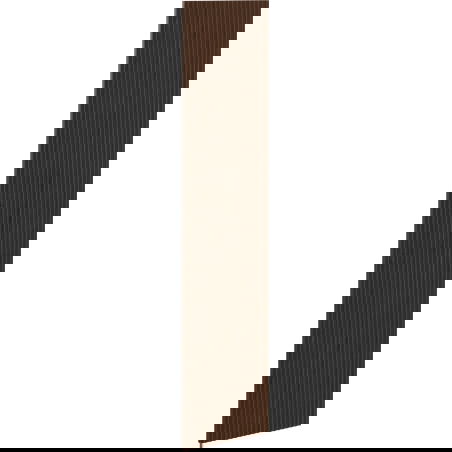 Mexen Rivel predná strana riflovaná pre kabinet kúpeľňovej skrinky 35 x 160 cm (1 kus), orech - 91A21-1600-300-1-86