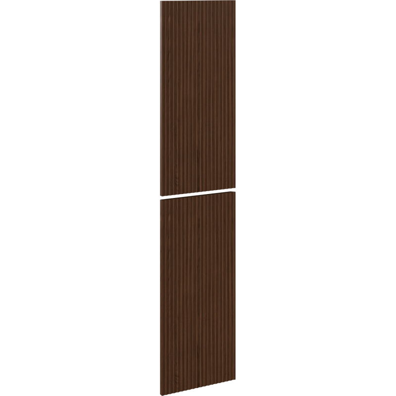 Mexen Rivel čelný ryhovaný panel k telu kúpeľňovej skrinky 35 x 80 cm (2 ks), orech - 91A21-1600-300-2-86