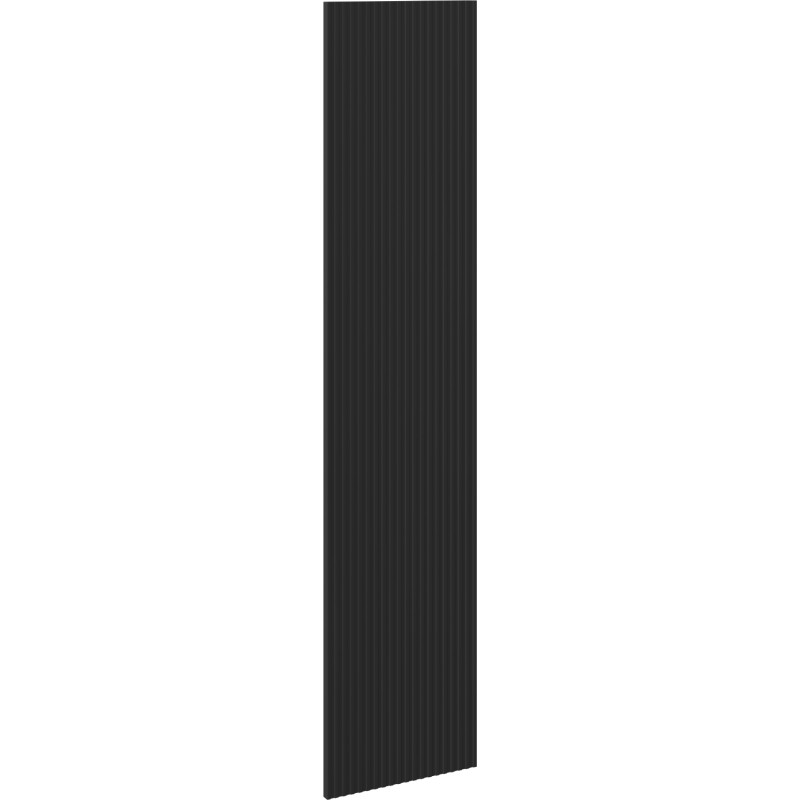 Mexen Rivel predná strana ryhovaná pre korpus skrinky do kúpeľne 35 x 160 cm, čierny mat - 91A21-1600-300-1-71