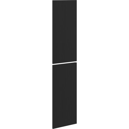 Mexen Rivel čelný panel ryhovaný na korpus kúpeľňovej skrinky 35 x 80 cm (2 ks), čierny mat - 91A21-1600-300-2-71