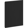 Mexen Rivel predná ryhovaná pre teleso kúpeľňovej skrinky 30 x 43,5 cm, čierny mat - 91A21-0300-470-1-71