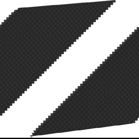 Mexen Rivel ryhovaný predný diel na skrinku do kúpeľne 35 x 43,5 cm, čierny mat - 91A21-0350-470-1-71