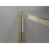 Mexen Exo-R Duo štvorcová sprchová kabína s otváracími dverami 80 x 80 cm, transparentná, zlatá - 8110-080-080-50-00