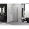 Mexen Exo päťuholníková sprchová kabína sklopná 90 x 90 cm, transparentná, zlatá - 812-090-090-50-00