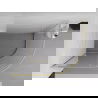 Mexen Exo polkruhový sprchový kút posuvný 100 x 90 cm, priehľadný, zlatý - 8131-100-090-50-00