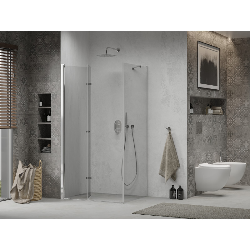Mexen Lima skladacia sprchová kabína 85 x 90 cm, transparentná, chrómová - 856-085-090-01-00