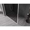 Mexen Kioto-F sprchová stena Walk-in s rámom 110 x 202 cm, grafit 8 mm, biela - 800-110-104-20-40
