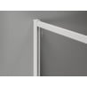 Mexen Kioto-F sprchová stena Walk-in s rámom 70 x 70 cm, transparentná 8 mm, biela - 800-070-202-04-20-070