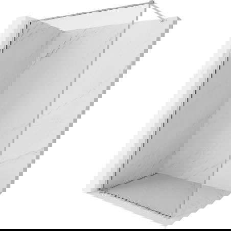 Mexen Kioto-F sprchová stena Walk-in s rámčekom 75 x 202 cm, transparentná 8 mm, chróm - 800-075-104-01-00