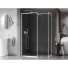 Mexen Kioto-F sprchová stena Walk-in s rámom 85 x 80 cm, transparentná 8 mm, biela - 800-085-202-04-20-080
