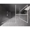 Mexen Kioto-F sprchová stena Walk-in s rámom 85 x 80 cm, transparentná 8 mm, biela - 800-085-202-04-20-080
