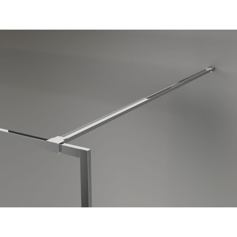 Mexen Kioto-F sprchová stena Walk-in s rámom 145 x 202 cm, transparentná 8 mm, chróm - 800-145-104-01-00