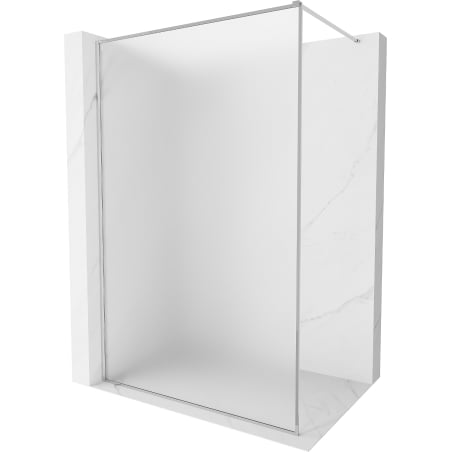 Mexen Kioto-F sprchová stena Walk-in s rámom 90 x 202 cm, námraza 8 mm, chróm - 800-090-104-01-30