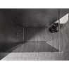 Mexen Kioto-F sprchová stena Walk-in s rámom 80 x 202 cm, grafit 8 mm, chróm - 800-080-104-01-40