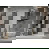 Mexen Lima skladacia sprchová kabína 80 x 120 cm, grafit, chróm + vanička Flat, biela - 856-080-120-01-40-4010