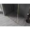 Mexen Kioto-F sprchová stena Walk-in s rámom 85 x 202 cm, transparentná 8 mm, zlatá - 800-085-104-50-00