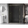 Mexen Kioto-F sprchová stena Walk-in s rámom 90 x 202 cm, transparentná 8 mm, zlatá - 800-090-104-50-00