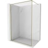 Mexen Kioto-F sprchová stena Walk-in s rámom 105 x 202 cm, transparentná 8 mm, zlatá - 800-105-104-50-00
