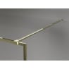 Mexen Kioto-F sprchová stena Walk-in s rámom 100 x 202 cm, matné sklo 8 mm, zlatá - 800-100-104-50-30