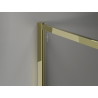 Mexen Kioto-F sprchová stena Walk-in s rámom 120 x 202 cm, mrazené sklo 8 mm, zlatá - 800-120-104-50-30