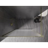 Mexen Kioto-F sprchová stena Walk-in s rámom 120 x 202 cm, mrazené sklo 8 mm, zlatá - 800-120-104-50-30