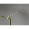 Mexen Kioto-F sprchová stena Walk-in s rámom 120 x 202 cm, mrazené sklo 8 mm, zlatá - 800-120-104-50-30