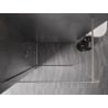 Mexen Kioto-F sprchová stena Walk-in s rámom 80 x 202 cm, transparentná 8 mm, brúsený nikel - 800-080-104-97-00