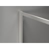 Mexen Kioto-F sprchová stena Walk-in s rámom 80 x 202 cm, transparentná 8 mm, brúsený nikel - 800-080-104-97-00