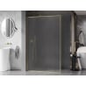 Mexen Kioto-F sprchová stena Walk-in s rámom 130 x 202 cm, námraza 8 mm, zlatá kartáčovaná - 800-130-104-55-30