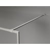Mexen Kioto-F sprchová stena Walk-in s rámom 120 x 202 cm, mliečne sklo 8 mm, brúsený nikel - 800-120-104-97-30