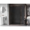 Mexen Kioto-F sprchová stena Walk-in s rámom 115 x 202 cm, transparentná 8 mm, ružové zlato - 800-115-104-60-00