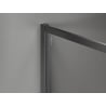 Mexen Kioto-F sprchová stena Walk-in s rámom 65 x 202 cm, transparentná 8 mm, zbraňový kov - 800-065-104-95-00